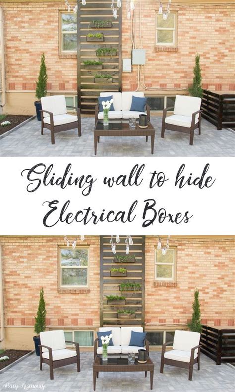 hide electrical boxes on house